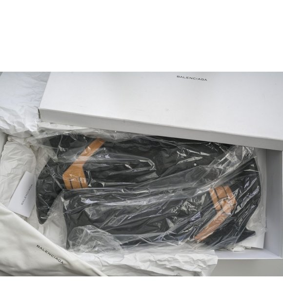 Balenciaga leather  kitten heels tall boots sz 37 - Picture 3 of 6